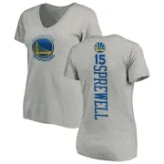 Latrell Sprewell Women's Golden State Warriors Ash Backer T-Shirt