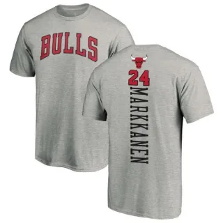 Lauri Markkanen Chicago Bulls Ash Backer T-Shirt