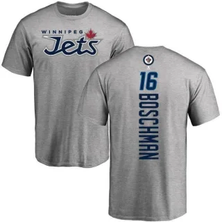 Laurie Boschman Winnipeg Jets Backer T-Shirt - Ash