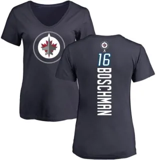 Laurie Boschman Women's Winnipeg Jets Backer T-Shirt - Navy