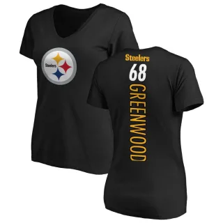 L.C. Greenwood Women's Pittsburgh Steelers Backer Slim Fit T-Shirt - Black