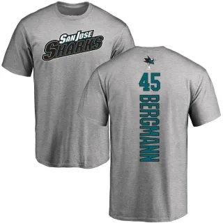 Lean Bergmann San Jose Sharks Backer T-Shirt - Ash