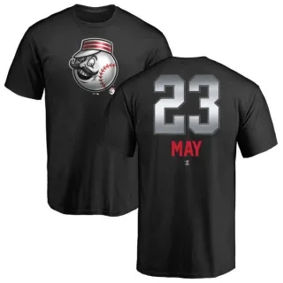 Lee May Cincinnati Reds Midnight Mascot T-Shirt - Black