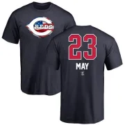 Lee May Cincinnati Reds Name and Number Banner Wave T-Shirt - Navy