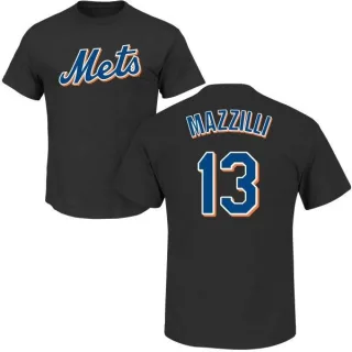 Lee Mazzilli New York Mets Name & Number T-Shirt - Black