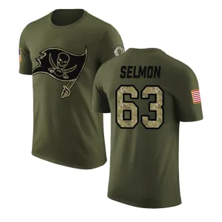 Lee Roy Selmon Tampa Bay Buccaneers Olive Salute to Service Legend T-Shirt