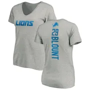 LeGarrette Blount Women's Detroit Lions Backer V-Neck T-Shirt - Ash