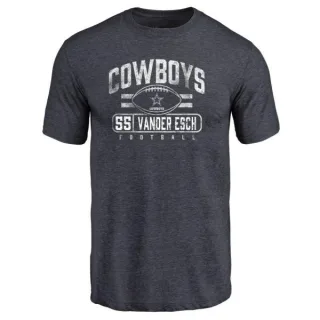 Leighton Vander Esch Dallas Cowboys Flanker Tri-Blend T-Shirt - Navy