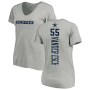 Leighton Vander Esch Women's Dallas Cowboys Backer Slim Fit T-Shirt - Ash