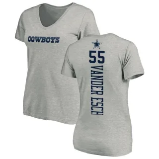 Leighton Vander Esch Women's Dallas Cowboys Backer Slim Fit T-Shirt - Ash