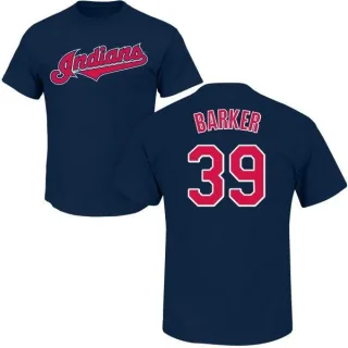 Len Barker Cleveland Indians Name & Number T-Shirt - Navy