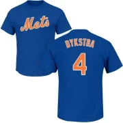 Lenny Dykstra New York Mets Name & Number T-Shirt - Royal