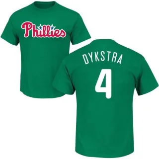 Lenny Dykstra Philadelphia Phillies St. Patrick's Day Name & Number T-Shirt - Green