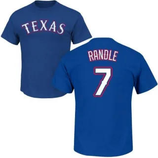 Lenny Randle Texas Rangers Name & Number T-Shirt - Royal