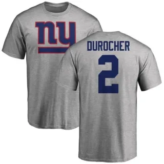 Leo Durocher New York Giants Name & Number Logo T-Shirt - Ash