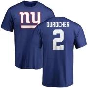 Leo Durocher New York Giants Name & Number Logo T-Shirt - Royal