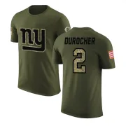 Leo Durocher New York Giants Olive Salute to Service Legend T-Shirt