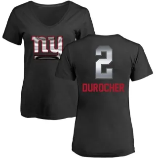 Leo Durocher Women's New York Giants Midnight Mascot T-Shirt - Black