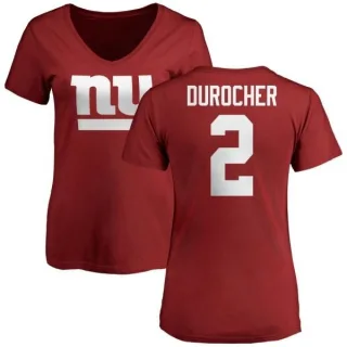 Leo Durocher Women's New York Giants Name & Number Logo Slim Fit T-Shirt - Red