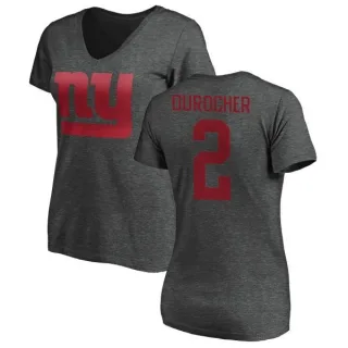 Leo Durocher Women's New York Giants One Color T-Shirt - Ash