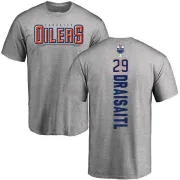 Leon Draisaitl Edmonton Oilers Backer T-Shirt - Ash