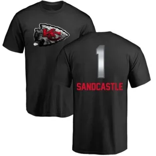 Leon Sandcastle Kansas City Chiefs Midnight Mascot T-Shirt - Black