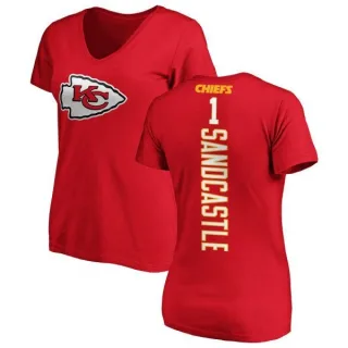 Leon Sandcastle Women's Kansas City Chiefs Backer Slim Fit T-Shirt - Red