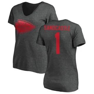 Leon Sandcastle Women's Kansas City Chiefs One Color T-Shirt - Ash