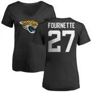 Leonard Fournette Women's Jacksonville Jaguars Name & Number Logo Slim Fit T-Shirt - Black