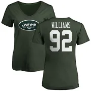 Leonard Williams Women's New York Jets Name & Number Logo Slim Fit T-Shirt - Green