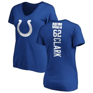 Le'Raven Clark Women's Indianapolis Colts Backer Slim Fit T-Shirt - Royal