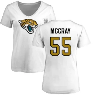 Lerentee McCray Women's Jacksonville Jaguars Name & Number Logo Slim Fit T-Shirt - White