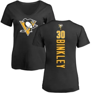 Les Binkley Women's Pittsburgh Penguins Backer T-Shirt - Black