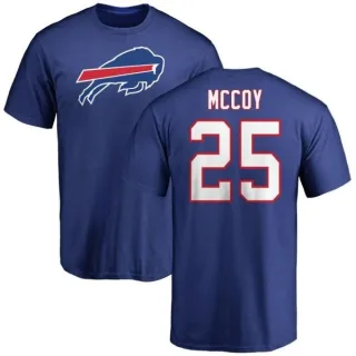 LeSean McCoy Buffalo Bills Name & Number Logo T-Shirt - Royal