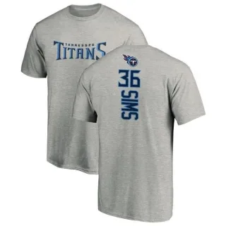 LeShaun Sims Tennessee Titans Backer T-Shirt - Ash