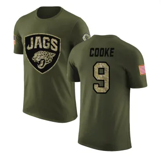 Logan Cooke Jacksonville Jaguars Olive Salute to Service Legend T-Shirt