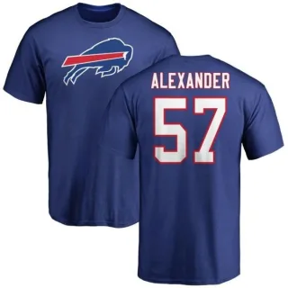 Lorenzo Alexander Buffalo Bills Name & Number Logo T-Shirt - Royal