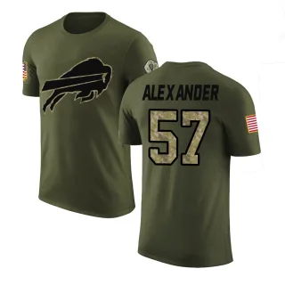 Lorenzo Alexander Buffalo Bills Olive Salute to Service Legend T-Shirt