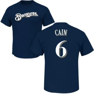 Lorenzo Cain Milwaukee Brewers Name & Number T-Shirt - Navy