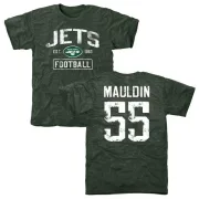 Lorenzo Mauldin New York Jets Green Distressed Name & Number Tri-Blend T-Shirt