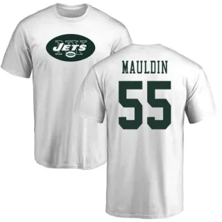 Lorenzo Mauldin New York Jets Name & Number Logo T-Shirt - White