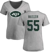 Lorenzo Mauldin Women's New York Jets Name & Number Logo Slim Fit T-Shirt - Ash