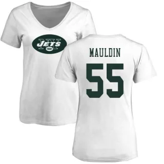 Lorenzo Mauldin Women's New York Jets Name & Number Logo Slim Fit T-Shirt - White