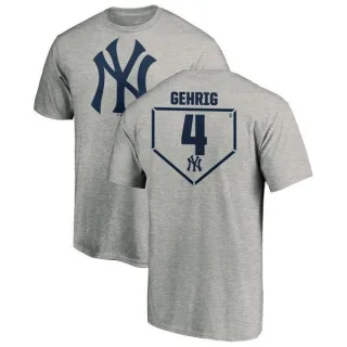 Lou Gehrig New York Yankees RBI T-Shirt - Heathered Gray