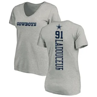 L.P. Ladouceur Women's Dallas Cowboys Backer Slim Fit T-Shirt - Ash