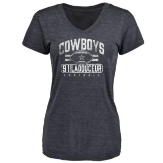 L.P. Ladouceur Women's Dallas Cowboys Flanker Tri-Blend T-Shirt - Navy