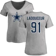 L.P. Ladouceur Women's Dallas Cowboys Name & Number Logo T-Shirt - Ash