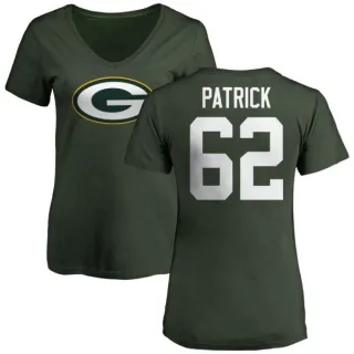 Lucas Patrick Women's Green Bay Packers Name & Number Logo Slim Fit T-Shirt - Green