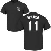 Luis Aparicio Chicago White Sox Name & Number T-Shirt - Black