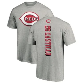 Luis Castillo Cincinnati Reds Backer T-Shirt - Ash